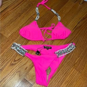 Brand new hot pink bikini set